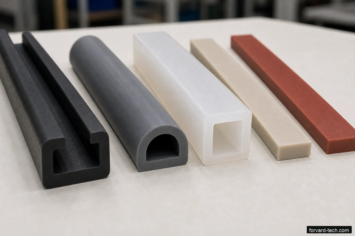 Silicone product samples prepared for RFQ review