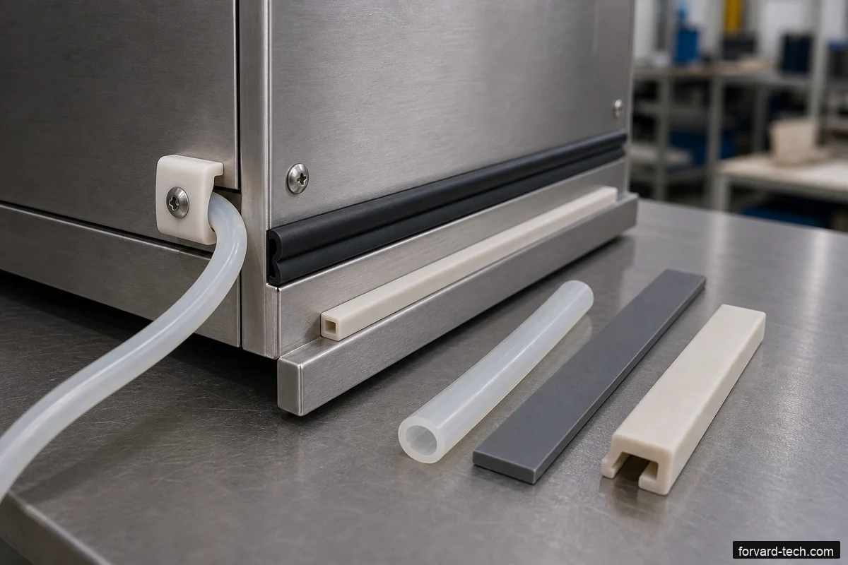 Forvard Tech silicone product samples prepared for project review