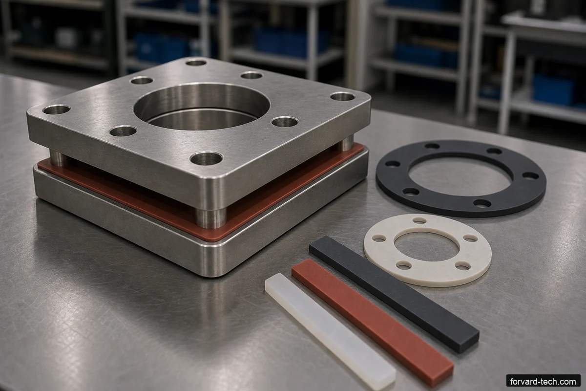 Custom silicone project materials prepared for engineering review
