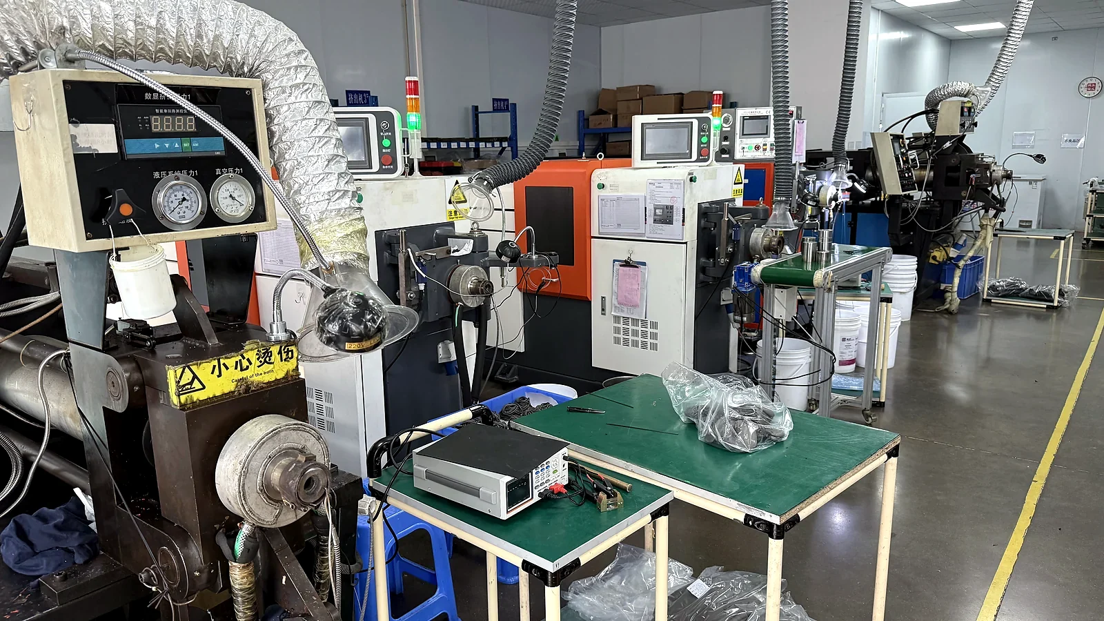 Silicone processing equipment line for product family review