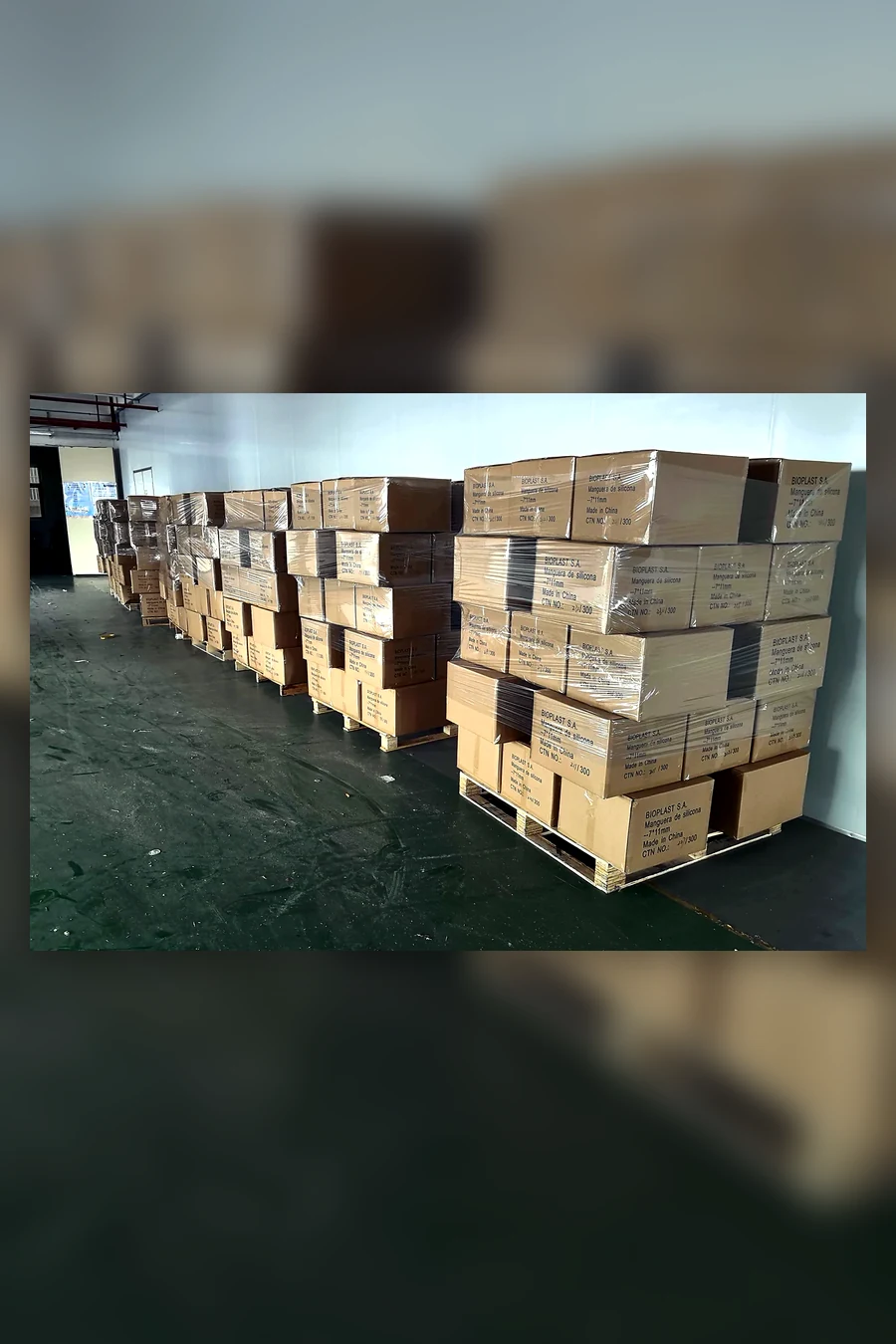Wide shipment preparation scene for silicone RFQ review