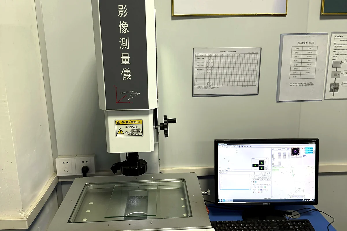 VMS inspection station for silicone quality review